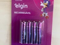 Pilha recarregável AA 2700Mah Elgin Com 4 unidades Comum