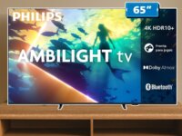PHILIPS, Smart TV Ambilight 65" 4K, 65PUG8100/78, Comando de Voz, HDR10+/Dolby Atmos, VRR/ALLM, Bluetooth