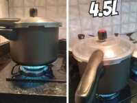 Panela Pressão Fechamento Externo 4.5L Antiaderente Alegrete