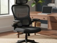 Cadeira De Escritório Presidente Ergonomica Lombar Regulavel