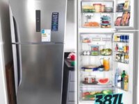 eladeira Panasonic A+++ Frost Free 387l Aço Escovado Nr-bt41pd1x 127v