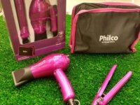 Kit Secador e Chapinha de Viagem - Philco Travel Shine