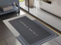 Kit2 Tapetes Para Banheiro Tapete Mágico Ultra Para Absorçã