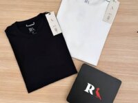 Kit 2 Camisetas Reserva Brasa Pica-pau Masculina - Preto+Branco