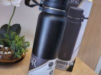 LYOR - Garrafa Térmica de Aço Inox Explorer Preta 650ml