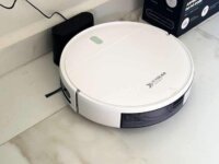 Robô Aspirador de Pó KABUM! smart K100 - 2 Modos de Limpeza, Sensor Anti-Queda, Anti-Colisão, Bivolt, Branco