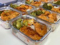 Kit 10 Potes Vidro Hermético Aristus 640ml Marmita Anti Vazamento Forno Micro-ondas Freezer Tampa 4 Travas - Cinza