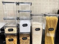 Kit Potes Porta Mantimento Hermético Quadrado Cozinha 12 Uni