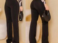 Calça Legging Leg Flare Zero Transparência Grossa Academia (3 cores)