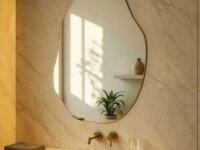 Espelho Lopazzi Orgânico 70 E 90 Polido Design Moderno Luxo