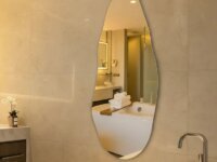 Espelho Orgânico 70cm Decoração Lapidado Design Moderno Luxo