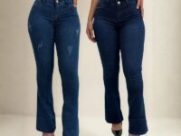 Kit 2 Calça Jeans Flare Boca De Sino Elastano Linha Gold