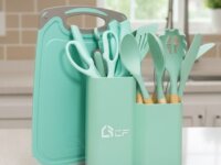 Kit 19 Utensílios De Silicone Cozinha (4 cores)