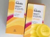 Sabonete Natura tododia limão siciliano e flor de Gardênias em barra 5 unidades 90g cada