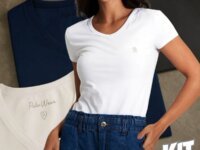 Kit 3 Camisetas Femininas Básicas Polo Wear Sortido