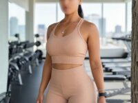 Roupa De Academia Conjunto Moda Fitness Feminino Calça E Top