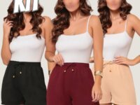 Kit 3 Short Duna Feminino Básico Leve Soltinho Confortável