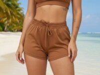 Shorts Poliamida Saída Praia Piscina Secagem Rápida P Ao Gg