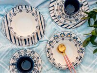 Jogo de Jantar 20 Peças Biona Cerâmica Donna Margaridas