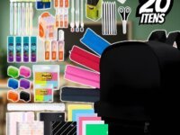 Material Escolar Kit Completo Ensino Fundamental Médio Facul