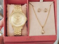 Kit Condor Feminino Elegante Dourado - Co2036mxv/k4x Fundo Champanhe