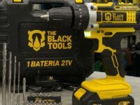 Parafusadeira E Furadeira Impacto The Black Tools Tb-21pw 3/8 Cor Amarelo Frequência 50/60 Hz