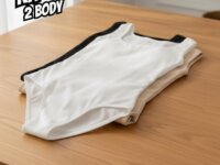 Kit 2 Body Feminino Regata Alça Larga Blusa Decote Quadrado (várias opções)