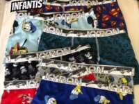 Kit 10 Cuecas Boxer Microfibra Menino Kyron Infantil