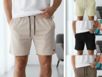 Bermuda Shorts Masculina Curta Casual Moletinho (6 cores)
