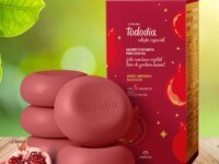 Sabonetes em Barra Puro Vegetal Tododia Romã e Amendôas Glaceadas 5 un de 90 g