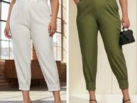 Calça Feminina Cenoura Plus Size Alfaiataria Punho Ajustável (5 cores)