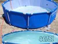 Piscina Estruturada Redonda Plástico Steel Frame Azul 4678L 76x305CM Bestway