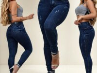 Calça Skinny Feminina Cintura Alta Empina O Bumbum Camarote