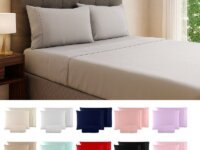 Jogo De Lençol 400 Fios Ponto Palito Cama Queen Saldão