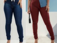 Calça Jeans Feminina Cintura Alta Básica Skinny Com Lycra (5 opções)