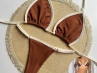 Biquíni Bi Color Cortininha Fio Dental Marquinha Fita Regula (várias cores)