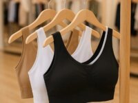 Kit 3 Sutiã Top Regata Microfibra Sem Costura Com Bojo