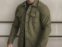 Jaqueta Jeans Masculina 4 Bolsos De Qualidade Esporte Fino (2 cores)