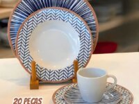 Aparelho de Jantar Tramontina Abstratta 20 Peças Cor Branco Liso