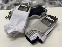 Kit 10 Pares Meia Invisível Soquete Algodão Confortável Mash