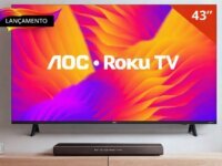 Smart Tv 43 Aoc Led Roku Full Hd Wi-fi 60hz Hdmi Usb 43s5155/78g